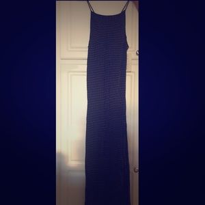 Karen Kane long polkadot dress